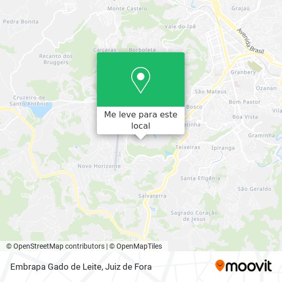 Embrapa Gado de Leite mapa