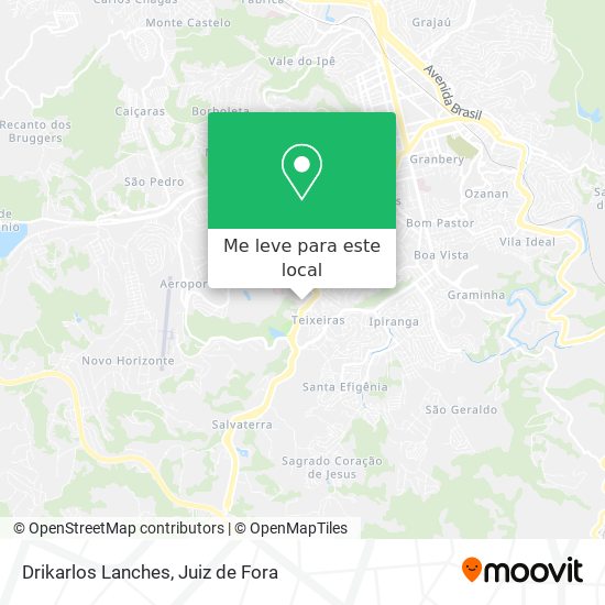 Drikarlos Lanches mapa