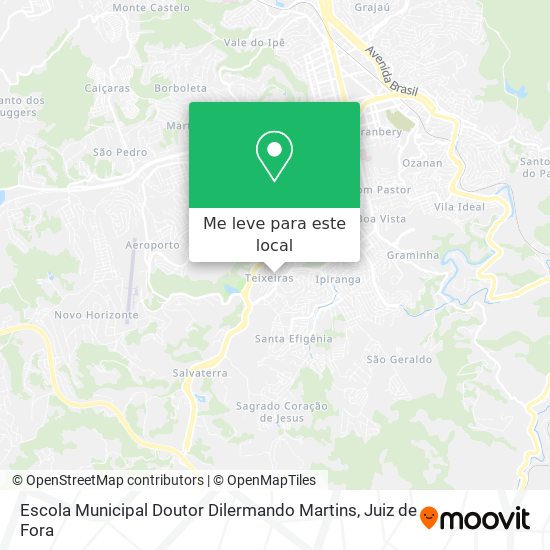 Escola Municipal Doutor Dilermando Martins mapa
