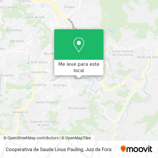 Cooperativa de Saude Linus Pauling mapa