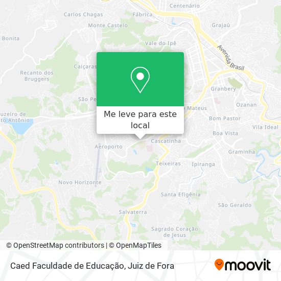 Caed Faculdade de Educação mapa