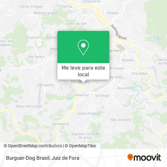 Burguer-Dog Brasil mapa