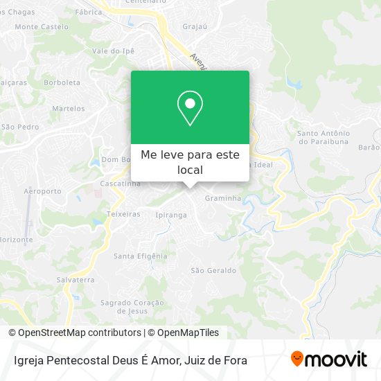 Igreja Pentecostal Deus É Amor mapa