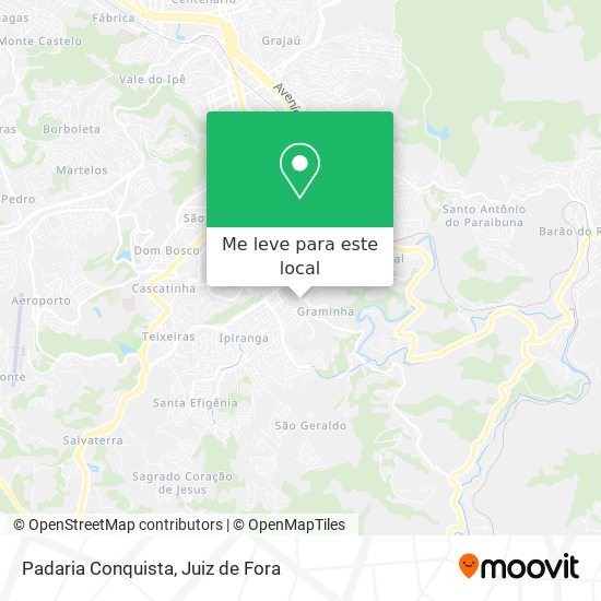 Padaria Conquista mapa