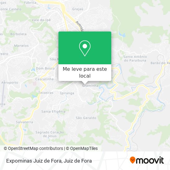 Expominas Juiz de Fora mapa