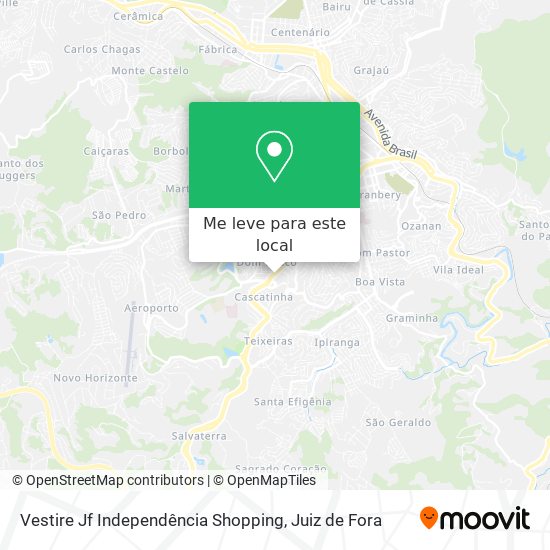 Vestire Jf Independência Shopping mapa