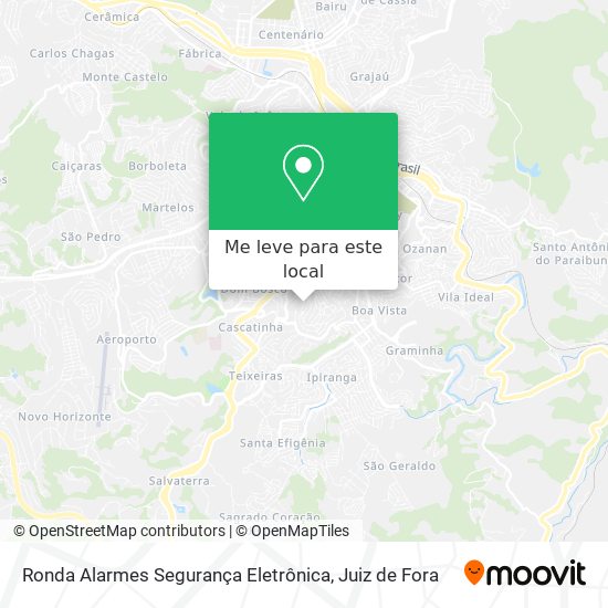 Ronda Alarmes Segurança Eletrônica mapa