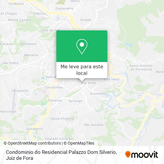 Condominio do Residencial Palazzo Dom Silverio mapa