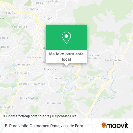 E. Rural João Guimaraes Rosa mapa