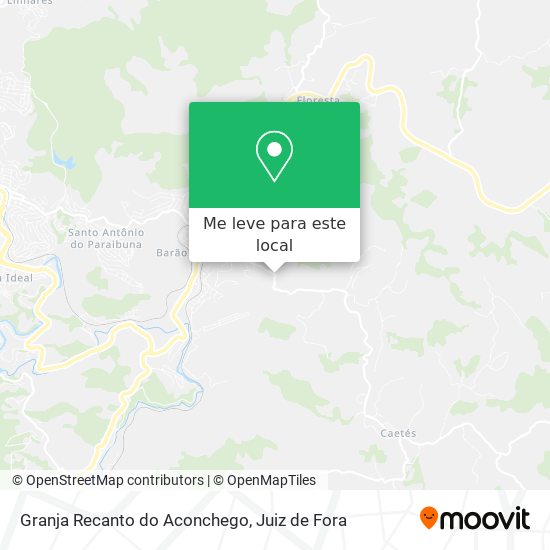 Granja Recanto do Aconchego mapa