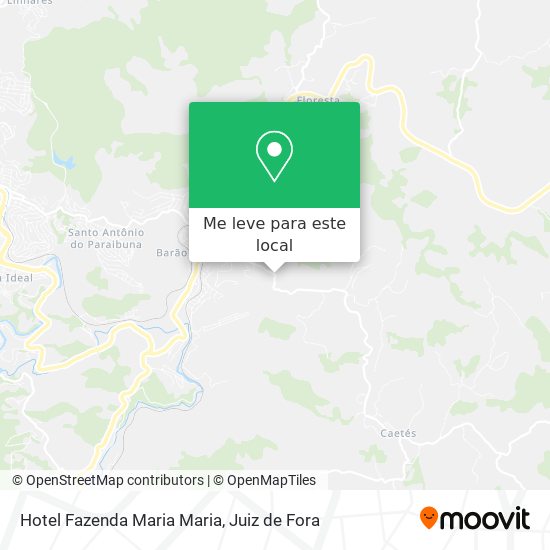 Hotel Fazenda Maria Maria mapa