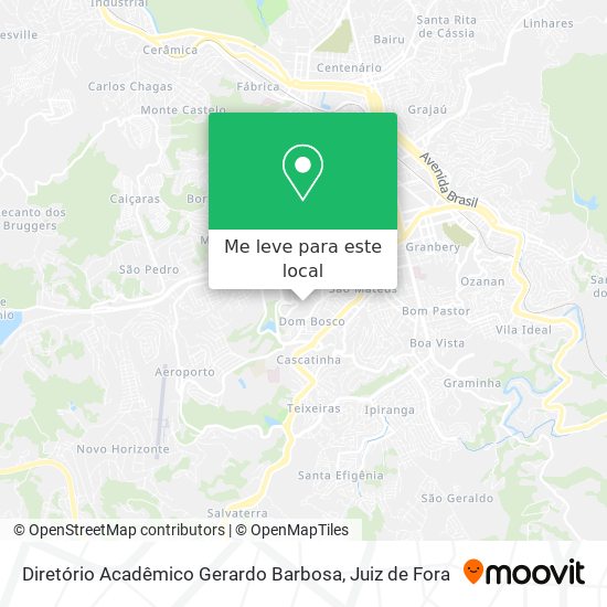 Diretório Acadêmico Gerardo Barbosa mapa