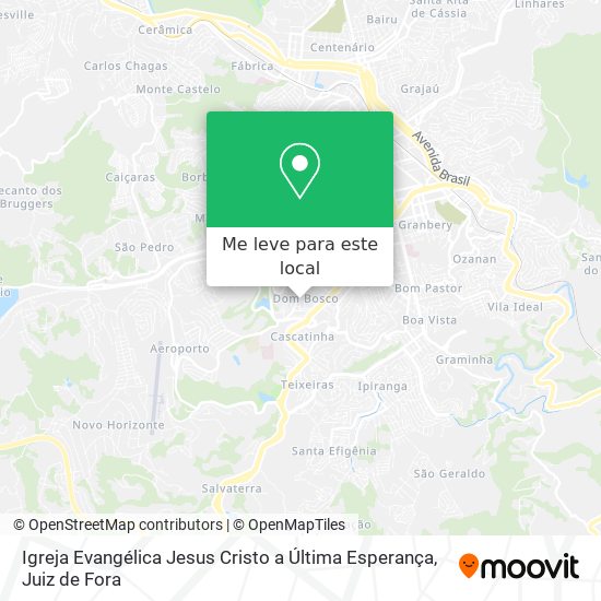 Igreja Evangélica Jesus Cristo a Última Esperança mapa