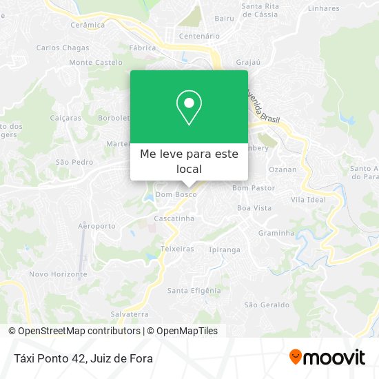 Táxi Ponto 42 mapa