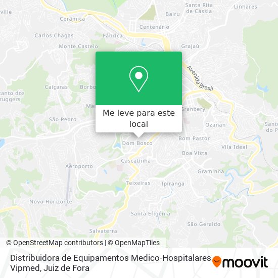 Distribuidora de Equipamentos Medico-Hospitalares Vipmed mapa