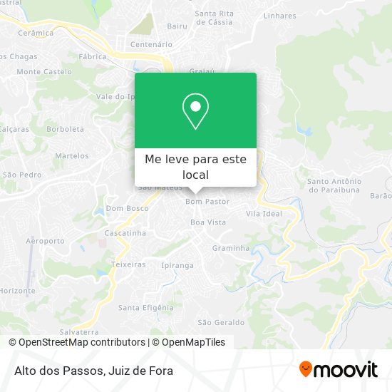 Alto dos Passos mapa