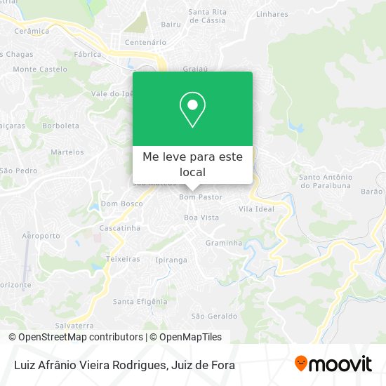 Luiz Afrânio Vieira Rodrigues mapa