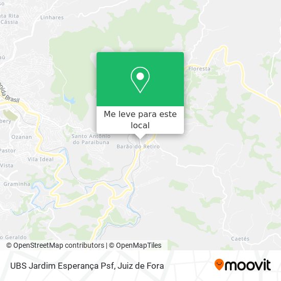 UBS Jardim Esperança Psf mapa