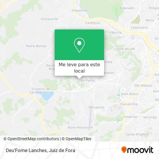 Deu'Fome Lanches mapa