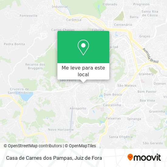 Casa de Carnes dos Pampas mapa