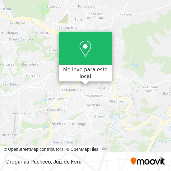 Drogarias Pacheco mapa