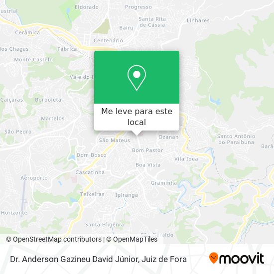 Dr. Anderson Gazineu David Júnior mapa