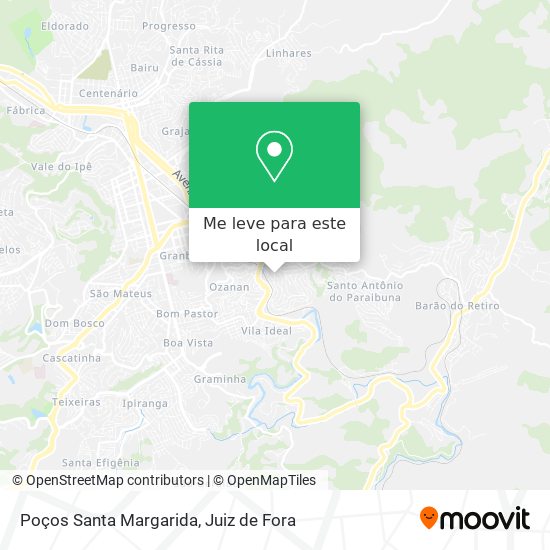 Poços Santa Margarida mapa