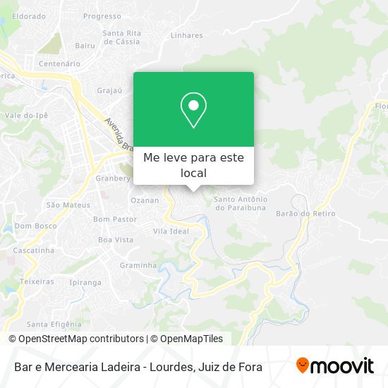 Bar e Mercearia Ladeira - Lourdes mapa