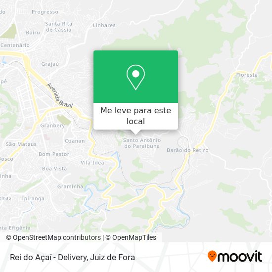 Rei do Açaí - Delivery mapa