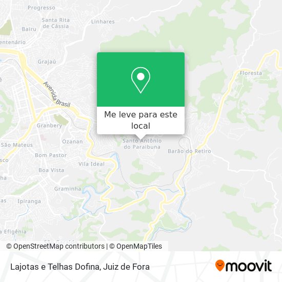 Lajotas e Telhas Dofina mapa