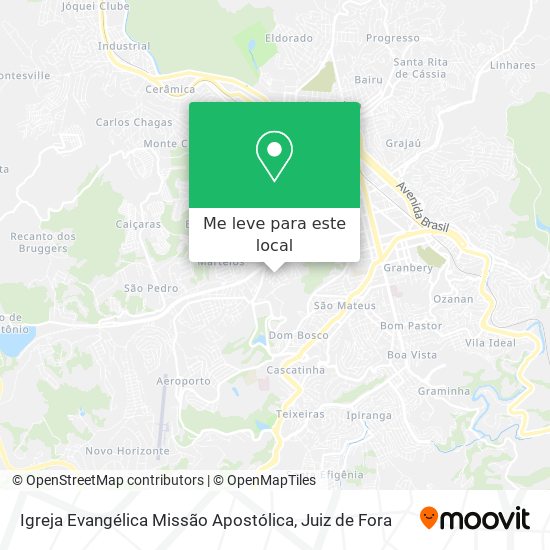 Igreja Evangélica Missão Apostólica mapa