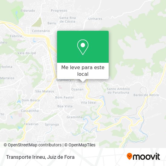 Transporte Irineu mapa
