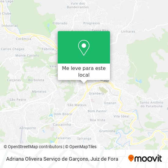 Adriana Oliveira Serviço de Garçons mapa