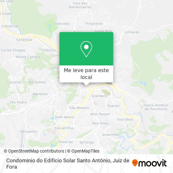 Condomínio do Edifício Solar Santo Antônio mapa