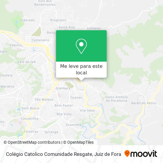 Colégio Catolico Comunidade Resgate mapa