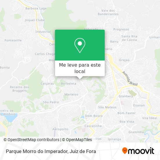 Parque Morro do Imperador mapa