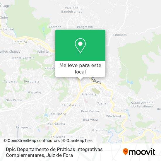 Dpic Departamento de Práticas Integrativas Complementares mapa