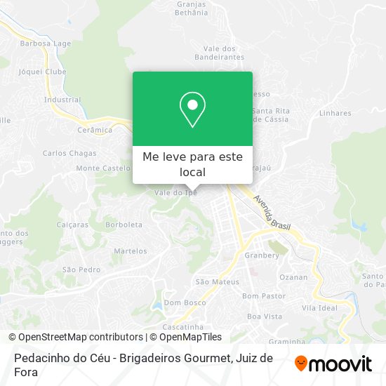Pedacinho do Céu - Brigadeiros Gourmet mapa
