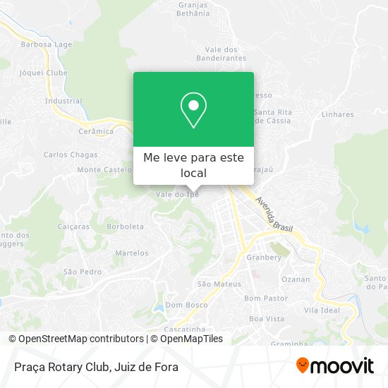 Praça Rotary Club mapa