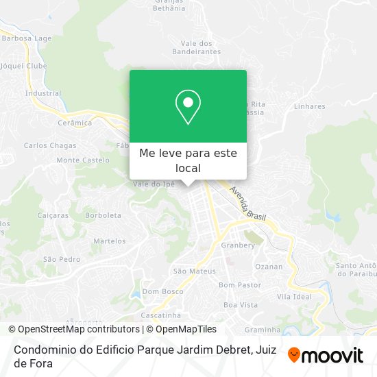 Condominio do Edificio Parque Jardim Debret mapa