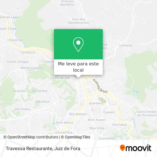 Travessa Restaurante mapa