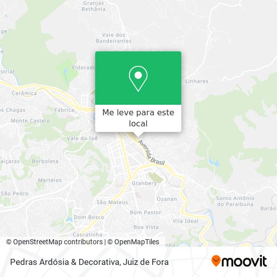 Pedras Ardósia & Decorativa mapa
