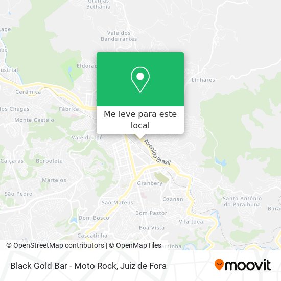 Black Gold Bar - Moto Rock mapa
