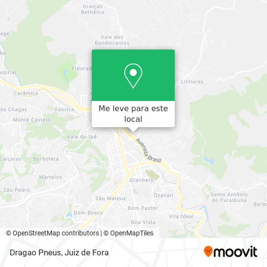 Dragao Pneus mapa