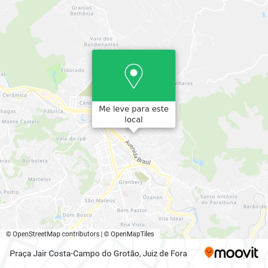 Praça Jair Costa-Campo do Grotão mapa