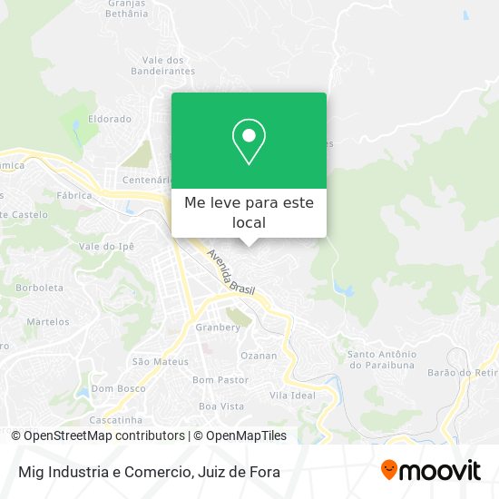Mig Industria e Comercio mapa