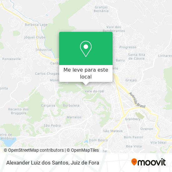 Alexander Luiz dos Santos mapa