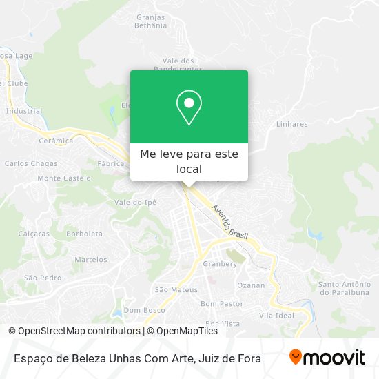 Espaço de Beleza Unhas Com Arte mapa