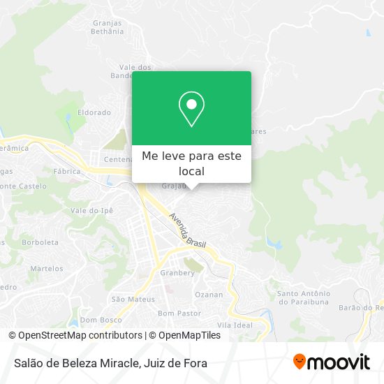 Salão de Beleza Miracle mapa