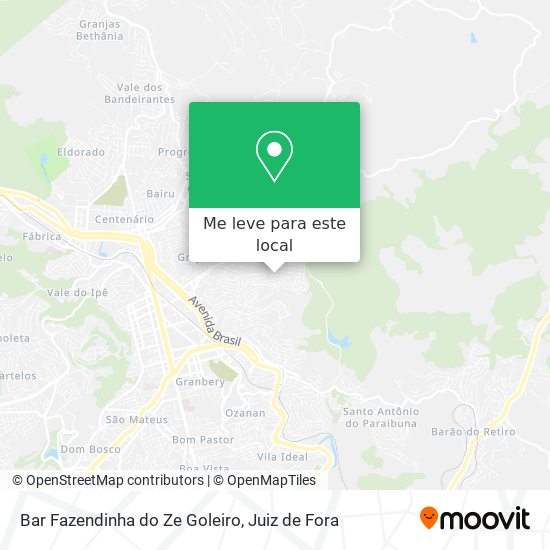 Bar Fazendinha do Ze Goleiro mapa